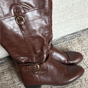 Brown Leather Women's Boots